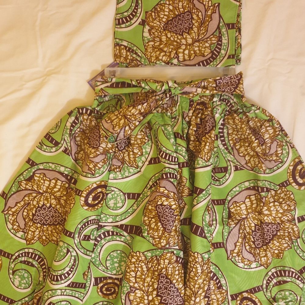 Midi Skirt with matching Headwrap